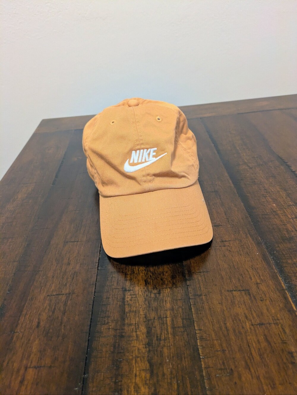 Nike Club Unstructured Futura Wash Strapback hat cap - tan/khaki